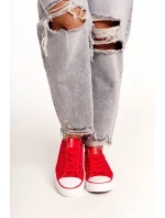 Dámské Klasické Nízké Tenisky Big Star DD274339 Červené Dámské Klasické Nízké Tenisky Big Star DD274339 Červené