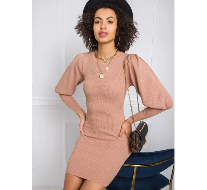 Šaty EM SK PL3850.66P světle hnědá