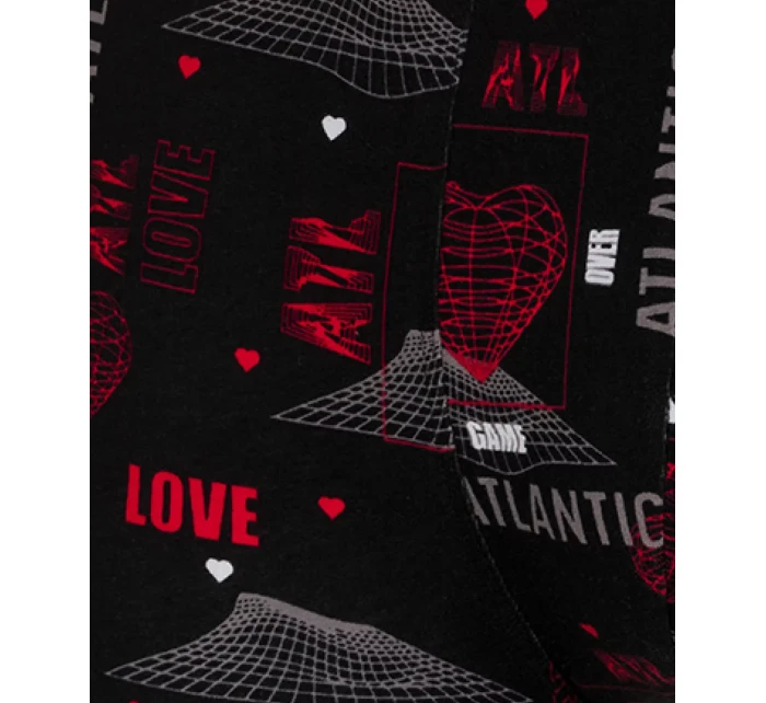 Pánské boxerky Love 2Pack + černá, červená model 20381184 - Atlantic Pánské boxerky Love 2Pack + černá, červená model 20381184 - Atlantic