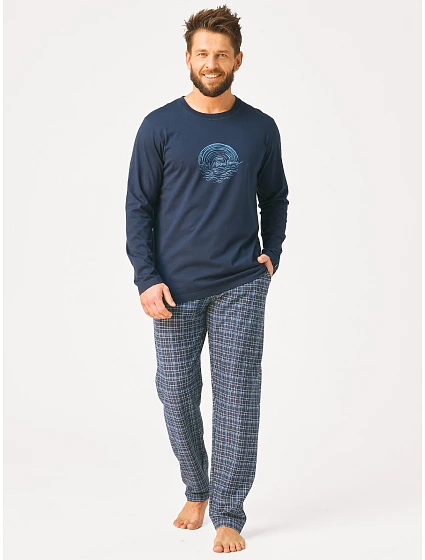 Pyžamo Key MNS 608 B26 dlouhé rukávy M–2XL