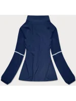 Tmavě modrá tenká mikina se zipem (20325)