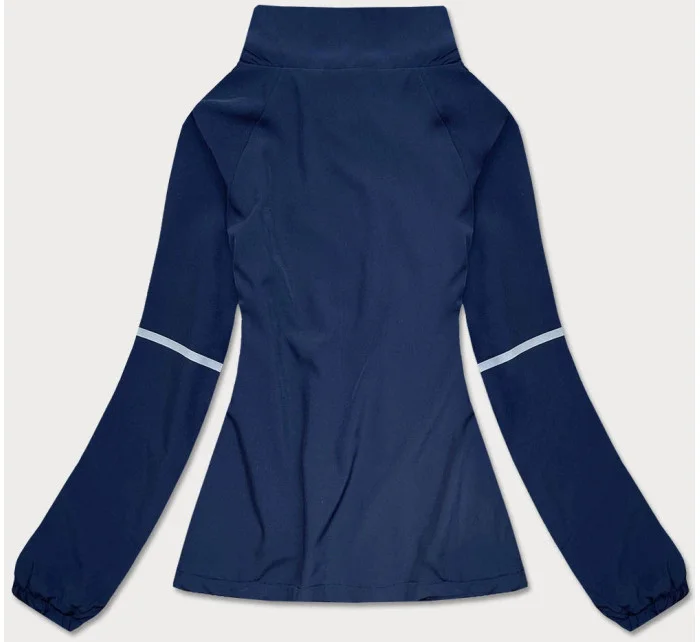 Tmavě modrá tenká mikina se zipem (20325)