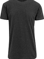 Build your Brand BY 028 Pánské tričko "Shaped Long" 56.0028 charcoal