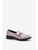 Dámské lakované mokasíny šedé Nerilaja Dámské lakované mokasíny šedé Nerilaja