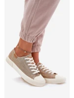 Dámské Textilní Tenisky Big Star RR274795 Béžové Dámské Textilní Tenisky Big Star RR274795 Béžové