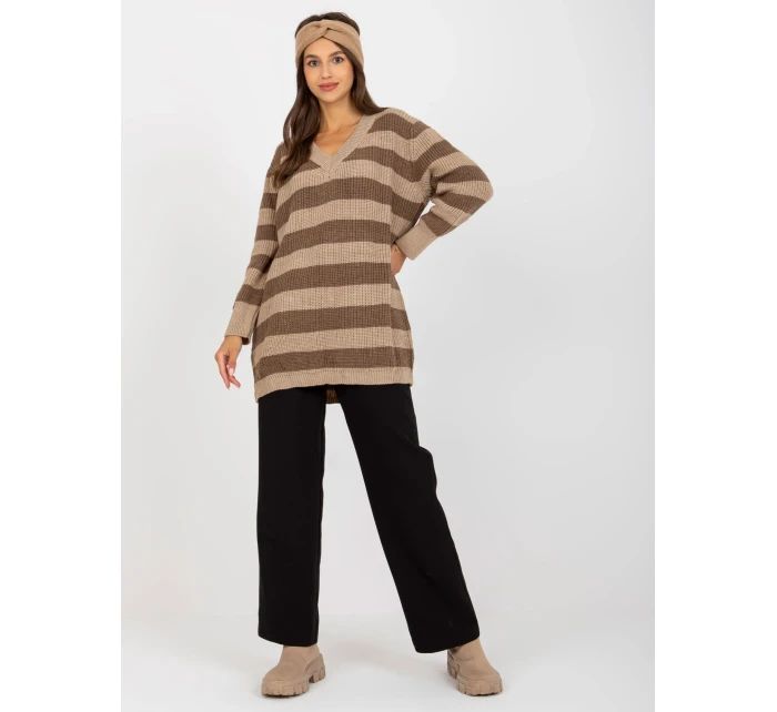 Dámský svetr LC SW 8030 tmavě lila Dámský svetr LC SW 8030 tmavě lila