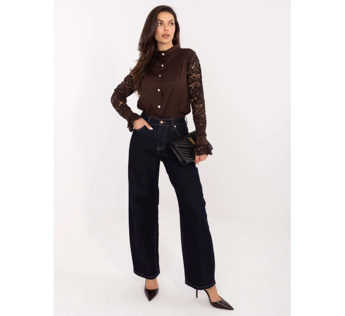 MI KS košile C229.16P tmavě hnědá MI KS košile C229.16P tmavě hnědá