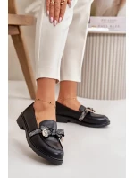 Dámské Mokasíny S Mašlí S.Barski Černé Dámské Mokasíny S Mašlí S.Barski Černé