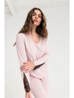 Dámský pyžamový Top model 19358962 Pudr růžová - LaLupa