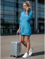 Dámská dlouhá mikina oversize modrá Dstreet model 21964036 - FashionStreet