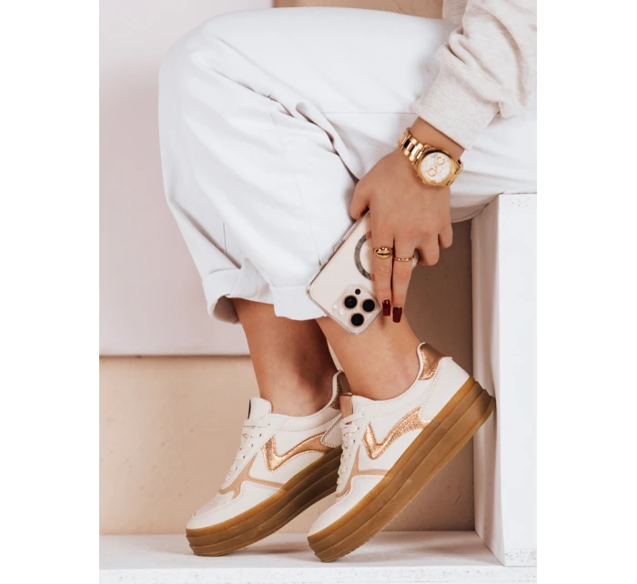 Dámské sportovní tenisky SPARKSOLO beige FashionStreet ZY0638