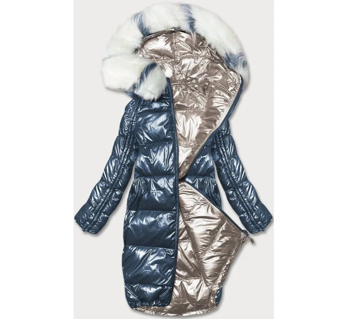 DWUSTRONNA METALICZNA KURTKA ZIMOWA model 21243694 - MINORITY
