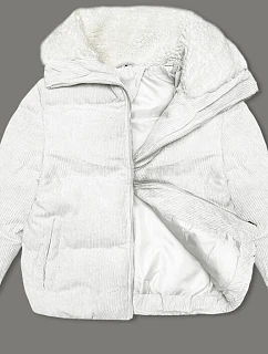 kurtka damska z stójką biała model 21247680 - J.STYLE