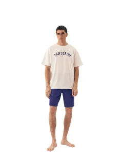 Pánské pyžamo Santorini 43173 white - HENDERSON