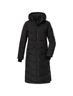 Dámský podzimní kabát Killtec KOW 62 černý větruodolný a prodyšný černý (38642/200)