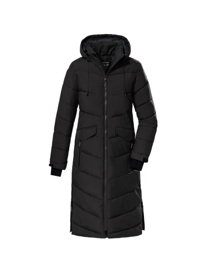 Dámský podzimní kabát Killtec KOW 62 černý větruodolný a prodyšný černý (38642/200)