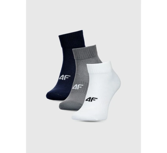 Pánské kotníkové ponožky (sada 3 kusů) 4F 4FWMM00USOCM440-95S Pánské kotníkové ponožky (sada 3 kusů) 4F 4FWMM00USOCM440-95S