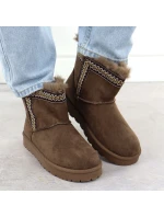 Dámské sněhule semišové hnědé Potocki model 21906182