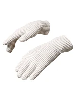 Pletené rukavice na telefon s výřezem na prsty - béžové Pletené rukavice na telefon s výřezem na prsty - béžové