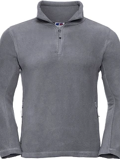Russell Athletic 874M Fleecová mikina s 1/4 zipem 10.874M convoy grey