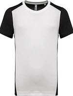 Kariban ProAct PA 4014 Pánské kontrastní sportovní tričko 20.4014 white/black