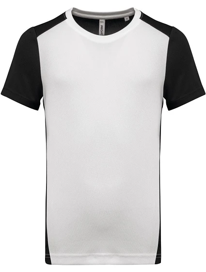 Kariban ProAct PA 4014 Pánské kontrastní sportovní tričko 20.4014 white/black Kariban ProAct PA 4014 Pánské kontrastní sportovní tričko 20.4014 white/black