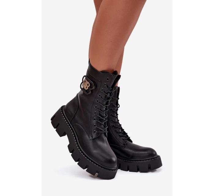 Zateplené workery dámské s ozdobou Černé model 21708949 - Boto Zateplené workery dámské s ozdobou Černé model 21708949 - Boto