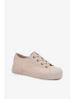 Dámské tenisky na platformě LEE ISLA C WOMEN LOW 50253001.35E Béžové