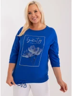 Bluzka RV BZ model 21370610 kobaltowy - FPrice Bluzka RV BZ model 21370610 kobaltowy - FPrice