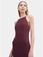 Dámské maxi šaty 4FSS23TDREF050 tmavě fialové - 4F