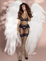 Dámský podvazkový pás V-10712 Černá - Axami