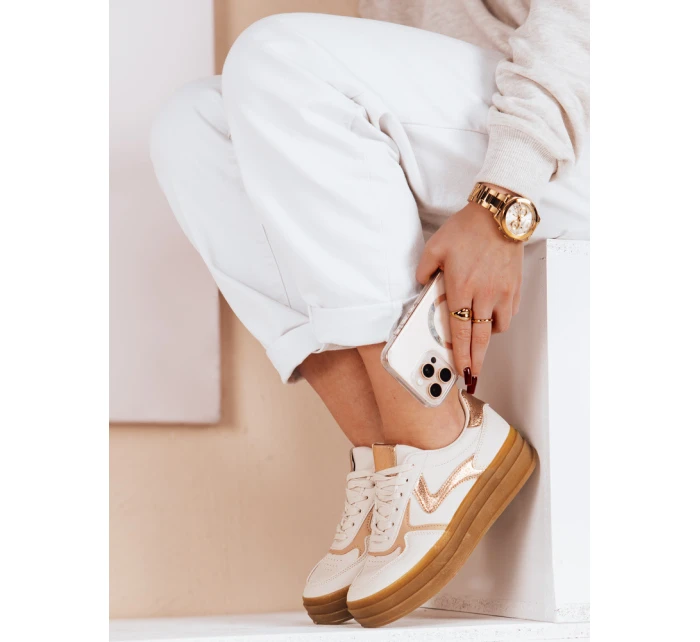 Dámské sportovní tenisky SPARKSOLO beige FashionStreet ZY0638