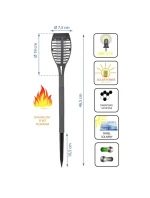 LAMPA SOLARNA 12 LED SZARA model 21831095 LAMPA SOLARNA 12 LED SZARA model 21831095