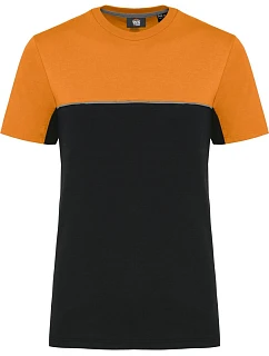 WK WK 304 Pracovní tričko 20.W304 black/orange