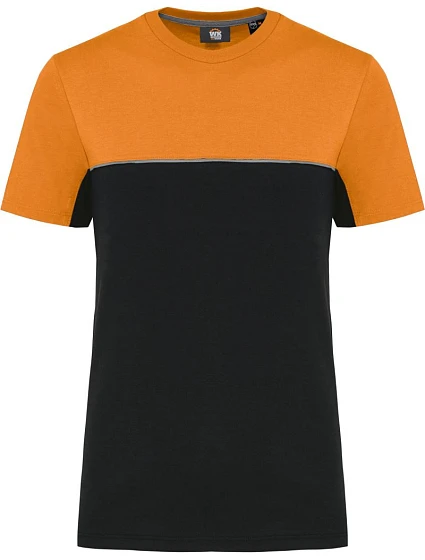 WK WK 304 Pracovní tričko 20.W304 black/orange