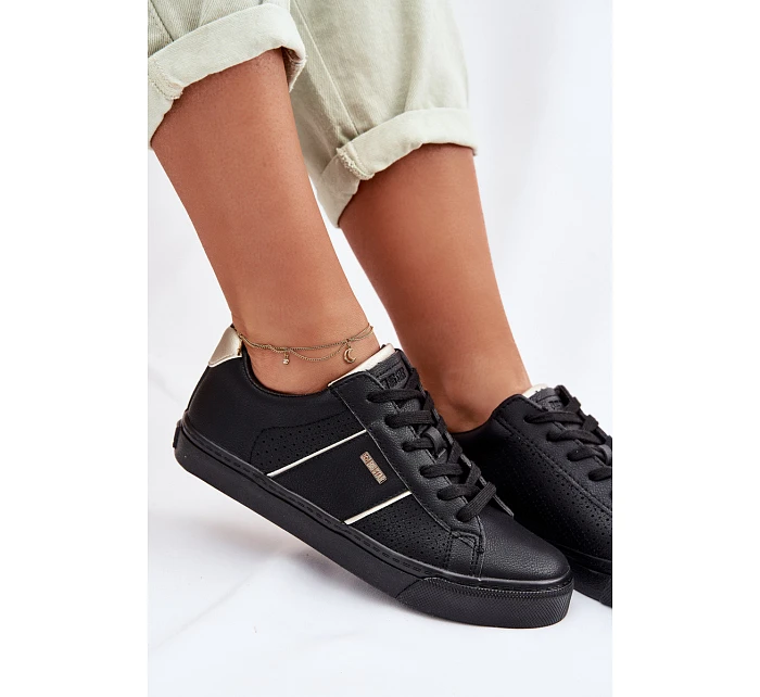 Dámské perforované tenisky Big Star TT274290 Černé