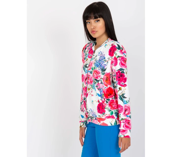 Mikina RV BL 8116.86P bílá a růžová