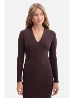 Pletené tužkové šaty tmavá model 21379954 - BeWear