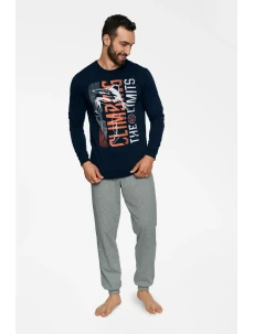 Pyžamo Block 40023-59X Námořnická modrá - Henderson