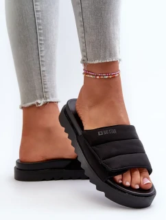 Dámské pantofle na platformě Big Star Černá