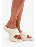 Dámské pěnové pantofle Big Star – béžové Dámské pěnové pantofle Big Star – béžové