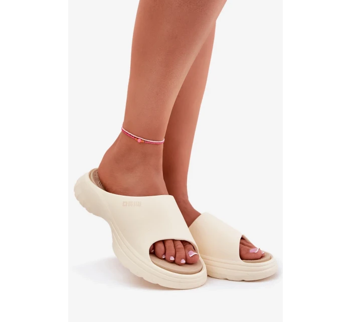 Dámské pěnové pantofle Big Star – béžové Dámské pěnové pantofle Big Star – béžové