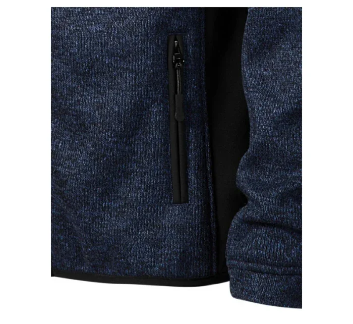 Casual softshellová bunda pánská knit blue Casual softshellová bunda pánská knit blue