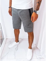Pánské tmavě šedé teplákové šortky Dstreet model 21968863 - FashionStreet