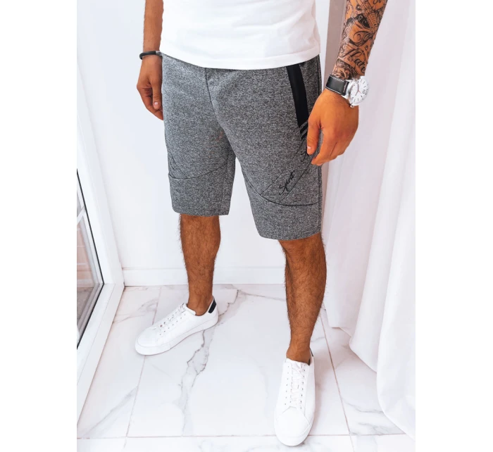 Pánské tmavě šedé teplákové šortky Dstreet model 21968863 - FashionStreet
