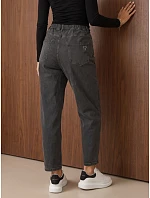 Dámské džíny Mom Fit s vysokým pasem, tmavě šedé, FashionStreet UY3209