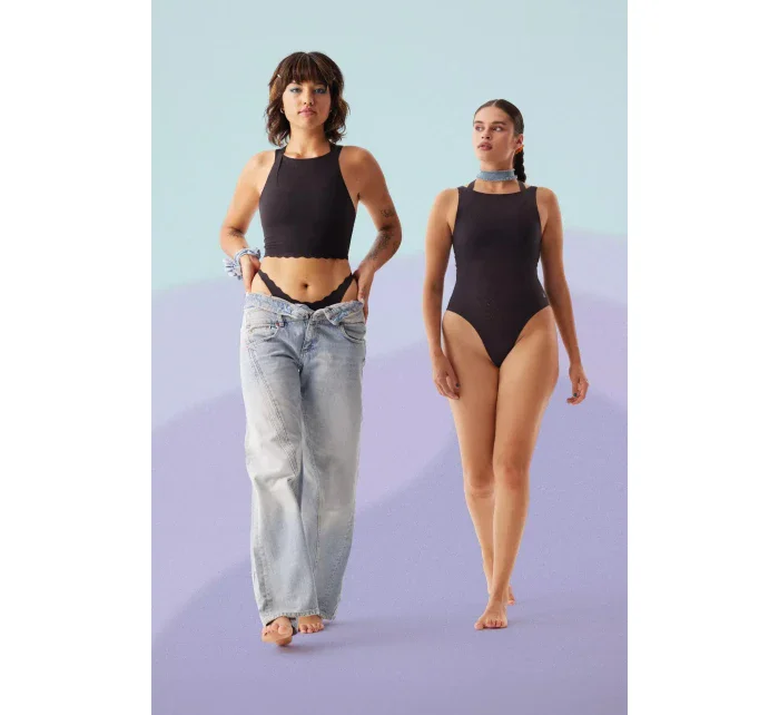 sloggi ZERO Feel Bliss Crop Top - BLACK - SLOGGI BLACK - SLOGGI