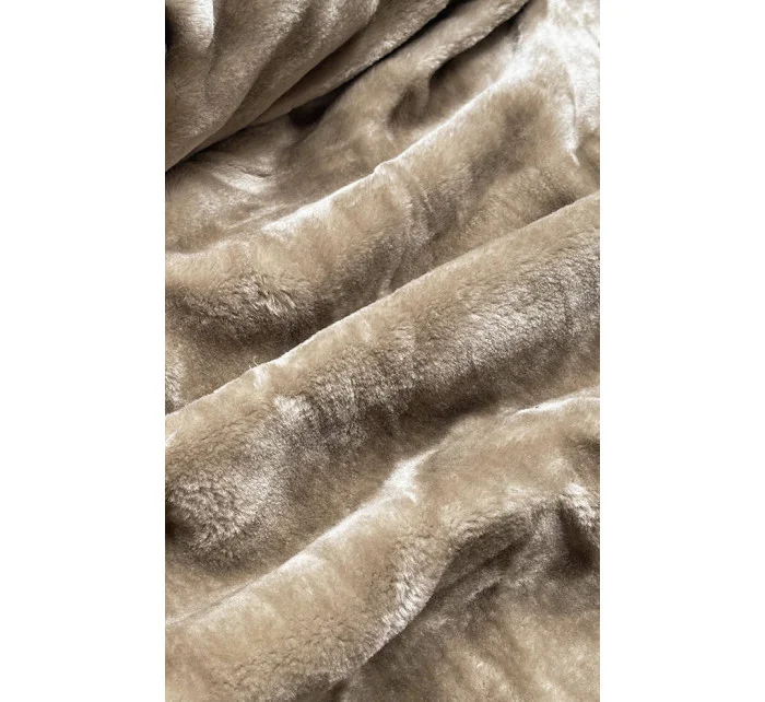 ZIMOWA KURTKA DAMSKA NA MISIU BEŻOWA model 21244002 - S'WEST