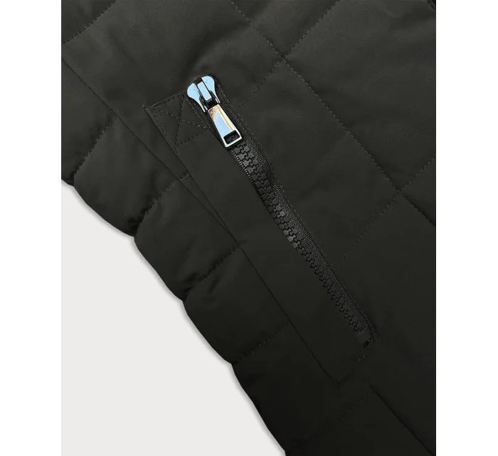 Prošívaná dámská zimní bunda v army barvě J Style (16M9119-136) Prošívaná dámská zimní bunda v army barvě J Style (16M9119-136)