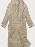 Dámský oversize kabát béžový (5M3177-62)